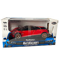 Машинка металева іграшкова Pagani huayra, Авто Експерт, червона, світло, звук, інерція, відкр. двері, 16*4*7см. (67008), фото 9