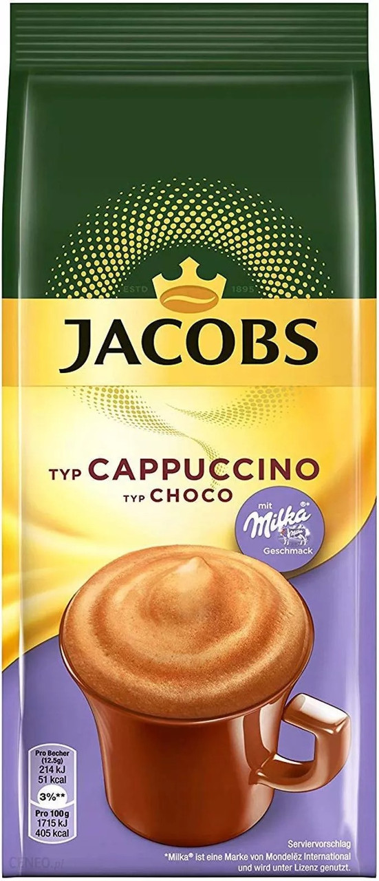 Капучино Jacobs Capuccino Choco Nus шоколадно горіховий 500g, фото 1