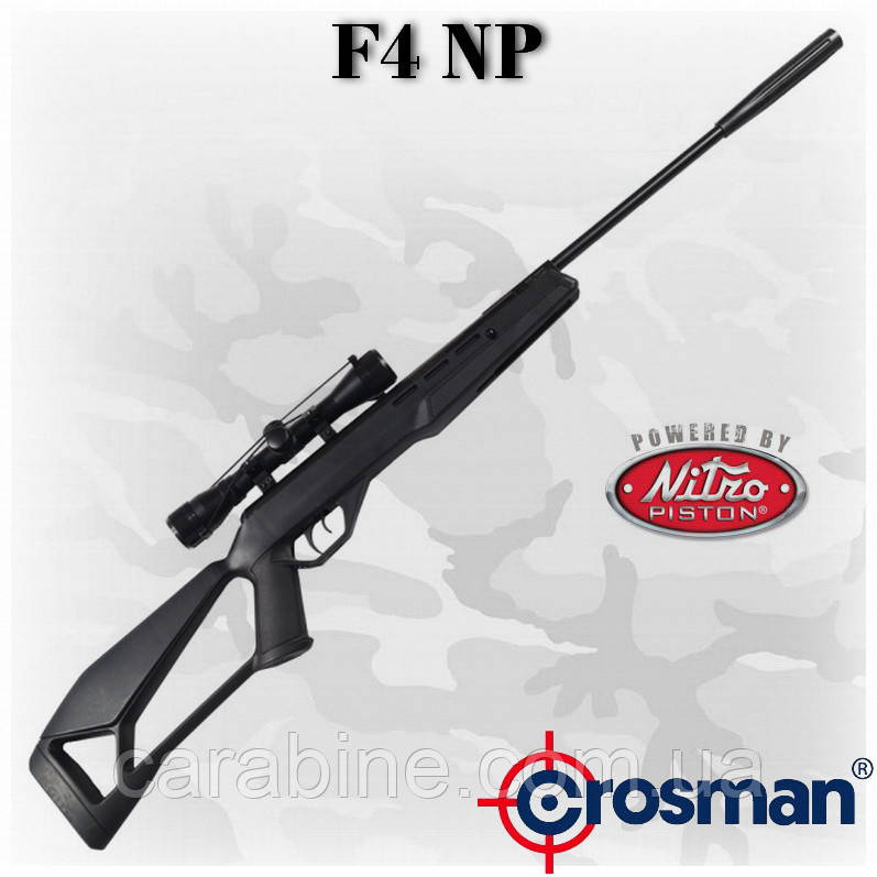 Crosman Fire F4 NP (RM) пневматична гвинтівка з газовою пружиною й оптикою 4х32 (Кросман Фаєр Ф4), фото 1