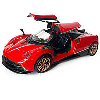 Машинка металева іграшкова Pagani huayra, Авто Експерт, червона, світло, звук, інерція, відкр. двері, 16*4*7см. (67008), фото 6
