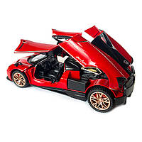 Машинка металева іграшкова Pagani huayra, Авто Експерт, червона, світло, звук, інерція, відкр. двері, 16*4*7см. (67008), фото 7