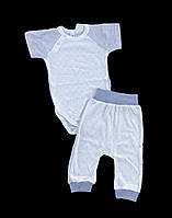 Костюм 2в1: бод-футболкаі, штани "Ніжність", рібана ажур ТМ "Sweet Mario" (Футболка або майка чи теніска із
