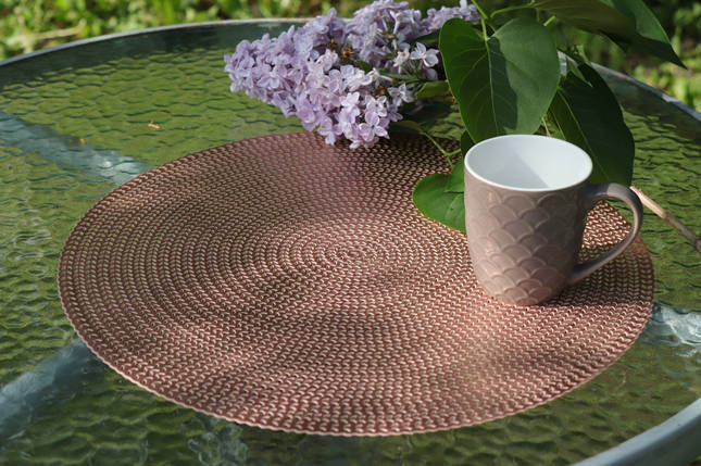 Сервірувальний килимок круглий MyKіtchen d-38 см MyKіtchen/Bronze, фото 1