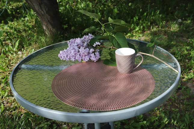 Сервірувальний килимок круглий MyKіtchen d-38 см MyKіtchen/Bronze, фото 3