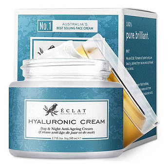 Омолоджувальний крем із гіалуроновою кислотою Eclat Organic Hyaluronic Acid Cream 50 мл