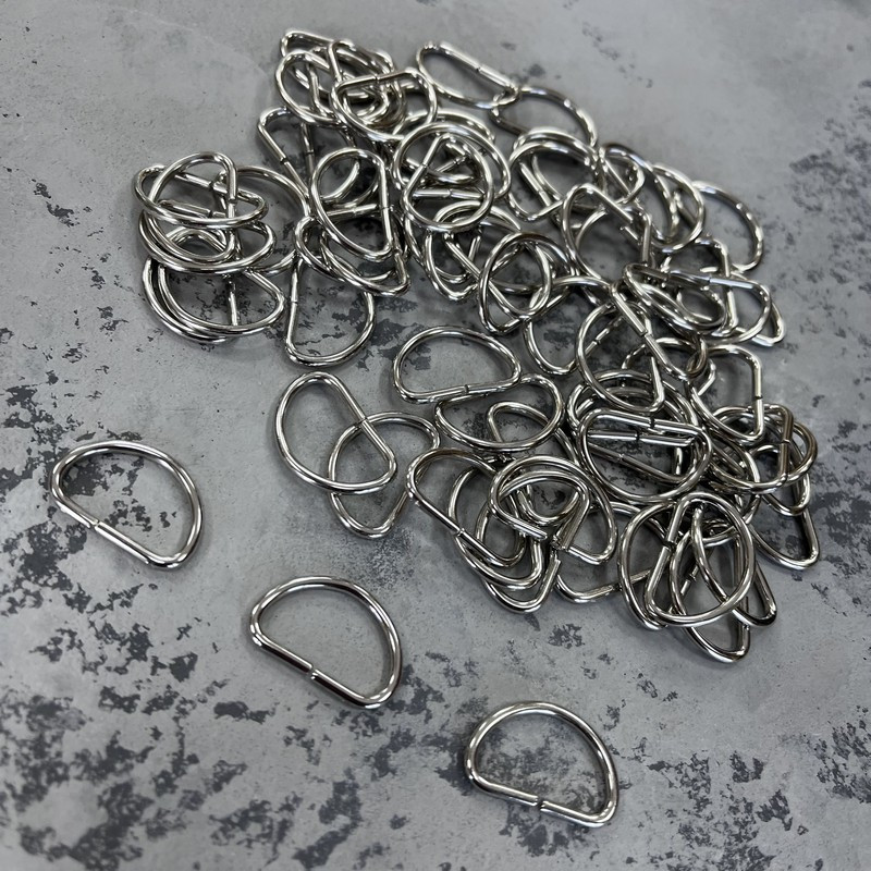 Напівкільце сталеве 25 мм нікель