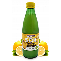 Натуральный сок лимонный, органический, 250 мл, NaturAvena