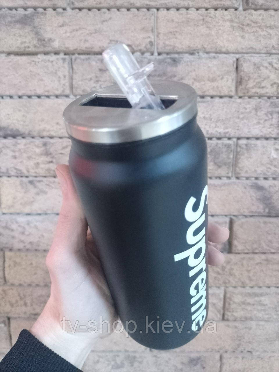Термобанка з трубочкою "Supreme", фото 1