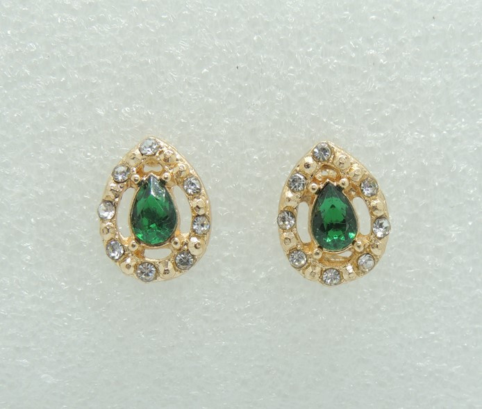 Сережки Liresmina Jewelry сережки-гвоздики (пусети) Лісова Німфа золотистий