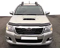 Дефлектор капота 2011-2015 (EuroCap) для Toyota Hilux 2006-2015рр.