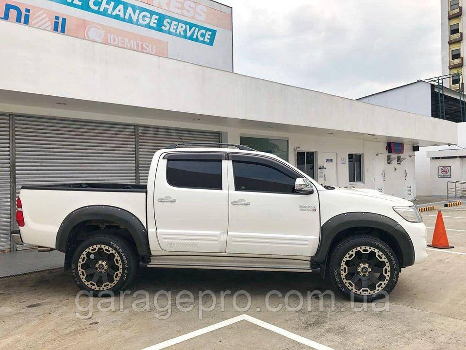 Пластиковые расширители арок Toyota Hilux 2012-2015 (Фендера / ABS-пластик) - фото 5 - id-p1851471762