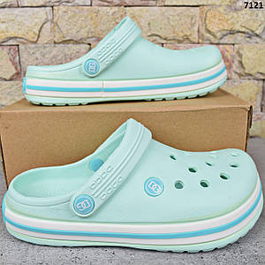 Сабо крокси жіночі м'ятні Dago Stylе