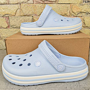 Сабо крокси жіночі блакитні Dago Stylе