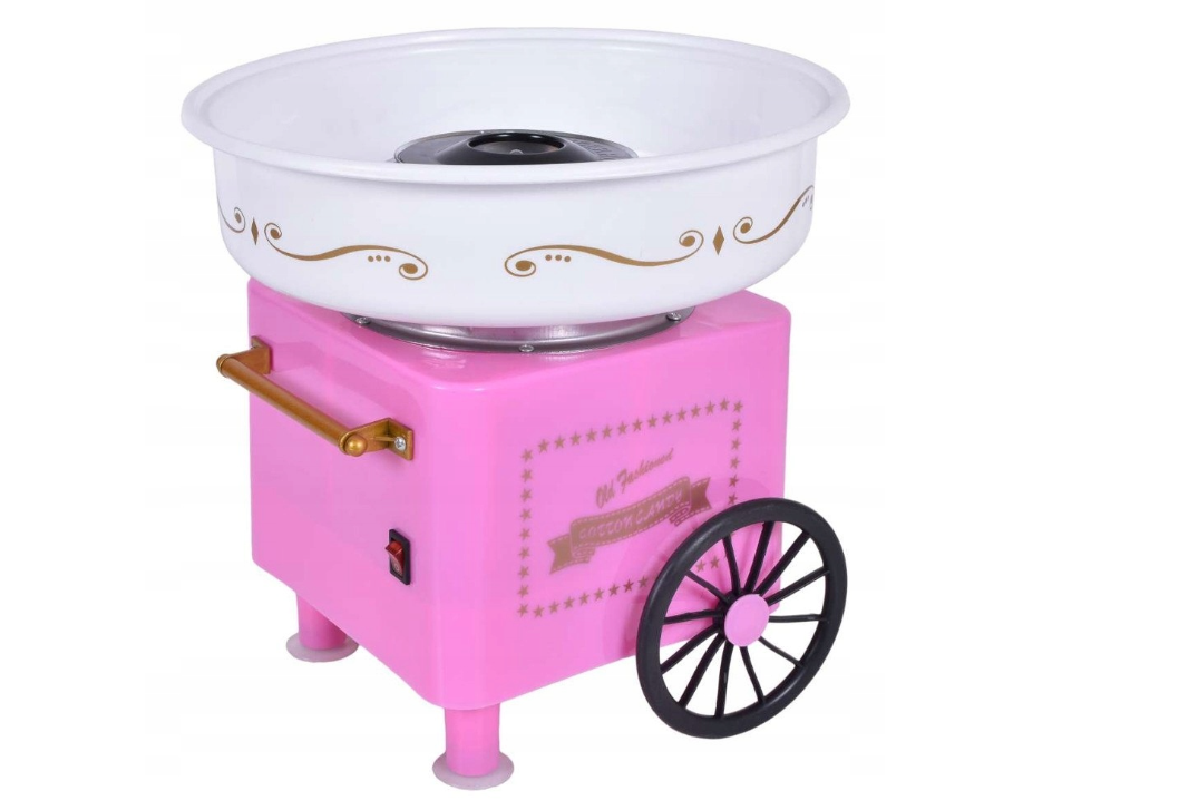 Апарат для солодкої вати Cotton Candy рожевого кольору 480 Вт