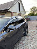 Дефлектори вікон хромовані, вітровики Lexus NX 2015-2021 6шт. (Autoclover D656), фото 3