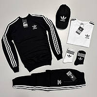 Adidas світшот-штани-футболка-кепка-2пари носки