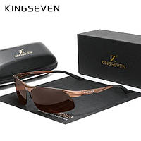 Мужские поляризационные солнцезащитные очки KINGSEVEN N9126 Brown