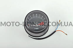 Тахометр виносний універсальний (аналоговий, хром, 12000об/хв) (mod:MY-011)