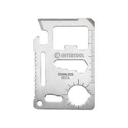 Картка мультитул 11 в 1 INTERTOOL HT-0589