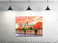Картина на холсте на стену для интерьера/спальни/офиса DK Город (DKP4560-g206)