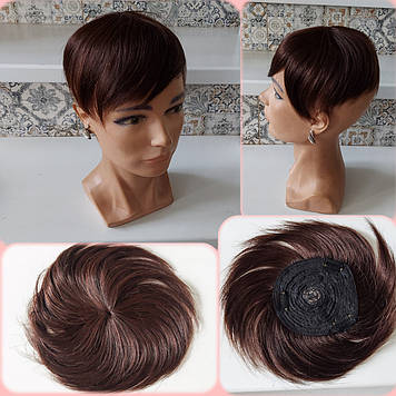 Накладка з натуральних волосся на потилицю, моно-система LEDI 6"-4