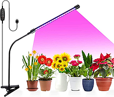 Фітолампа для Вирощування рослин на прищіпці Plant Grow Light Одинарна