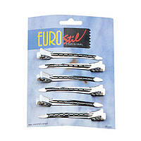 Зажимы для волос Eurostil металлические 6 шт