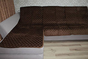 Диванеки на диван кутової коричневі
