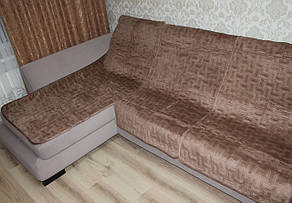 Покривала-дивандеки на кутовий диван — Велюр