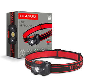 Налобний світлодіодний ліхтарик TITANUM TLF-H01 100Lm 6500K