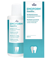 Ополаскиватель рта для чувствительных зубов EMOFORM Sensitive с мин. солями и фторидом. Концентрат 400 мл