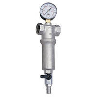 Фільтр з краном та манометром SOLOMON   3/4"  NV - 5024 Baumar - Порадуй Себе