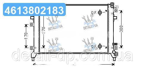 Радіатор охолодження Golf VII 1.2 TSi 08/12- (VW2338) (AVA) VNA2338 UA1, фото 1