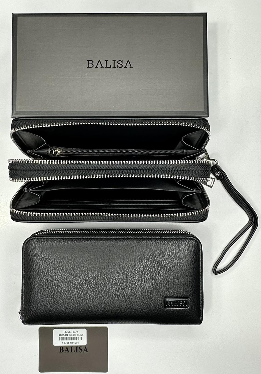 Чоловічий гаманець екошкіра на блискавці Balisa оптом/роздріб