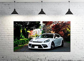 Картина на полотні на стіну для інтер`єру/спальні/прихожої DK Porsche Panamera (DKP4560-M807) 50х100 см