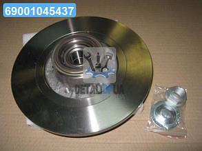 Диск гальмівний RENAULT KANGOO 1.5DCI 1.6 08- задн. з підшипником (вир-во Bosch) 0 986 479 015 UA1