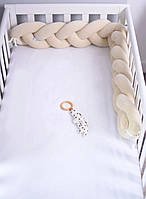 Захист у ліжечко Бампер-коса Baby Veres Beige 120х15 см 154.02.12, фото 2
