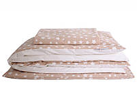 Змінна постіль в ліжечко 120х60 см Baby Veres Flannel stars beige new 3 одиниці 154.5.04.1, фото 5