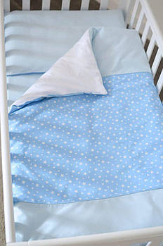 Змінна постіль в ліжечко Baby Veres Stars blue спальне місце 120х60 см 153.5.008