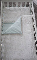 Сменная постель в кроватку Baby Veres Stars mint спальное место 120х60 см 153.5.006