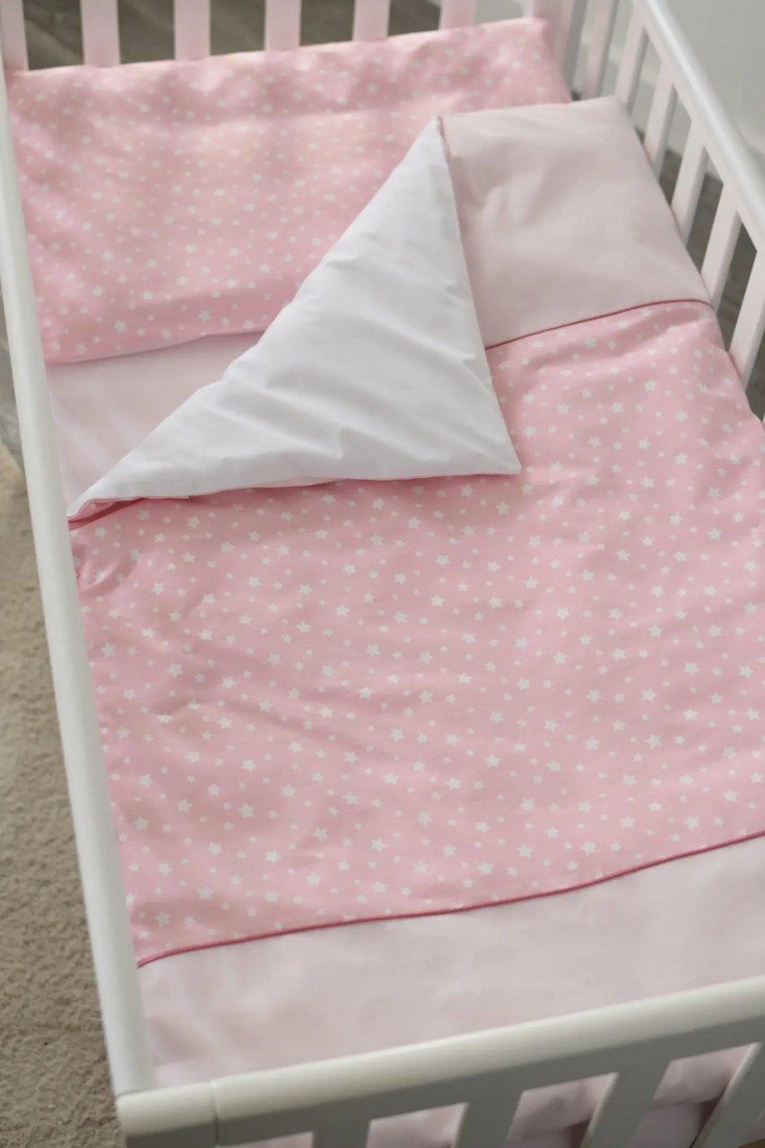 Змінна постіль в ліжечко Baby Veres Stars pink спальне місце 120х60 см 153.5.005