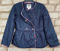 1, Б/У Синяя деми стеганая куртка на девочку в отличном состоянии Oshkosh Размер 124-132 см