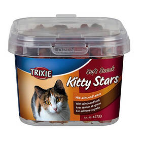 Ласощі для кішок Trixie PREMIO Quadro-Sticks 5 шт. (лосось і форель)