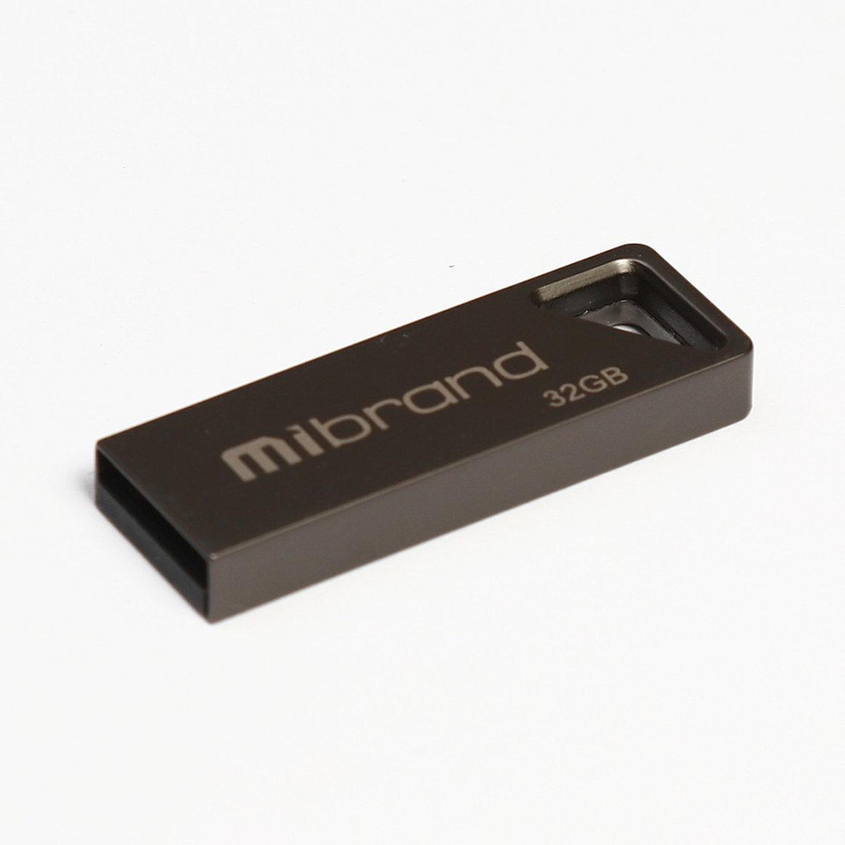У Нас: USB флеш-накопичувач, флешка Flash Mibrand  USB2.0 Stingray 32GB Grey (MI2.0/ST32U5G) -OK