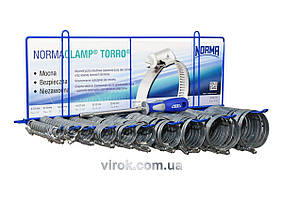 Набір хомутів металевих "TORROS" т.м. NORMA, з різними діаметрами, 365 шт. Baumar - Порадуй Себе