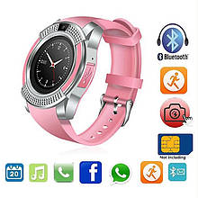 Розумний смарт-годинник Smart Watch V8. RL-224 Колір рожевий