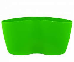 Вазон "Кактусник" для 2 рослин Зелений