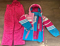 1, БУ Теплый зимний лыжный комплект Размер 120-130 см куртка Obermeyer и лыжные брюки Topolino