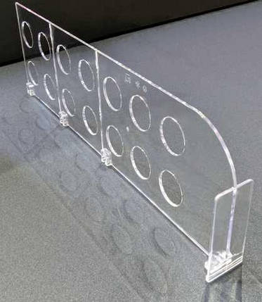 Універсальний Поличний розділювач висотою 120 мм з переднім обмежувачем (5656), фото 2