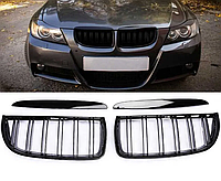 Решетка радиатора BMW 3 серии E90 двойные ребра (2005-2008)